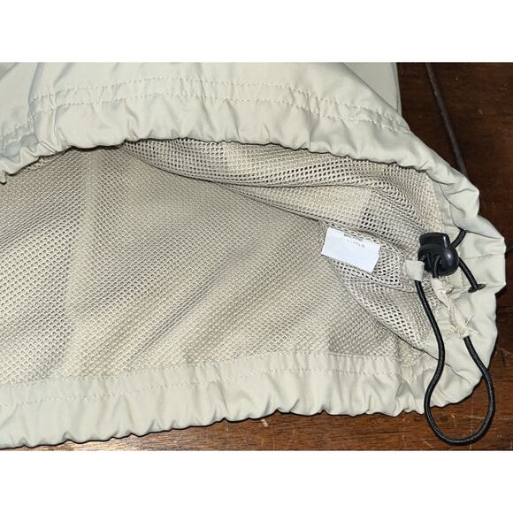 Golf Tech Quarter Zip‎ removable sleeves beige Windbreaker XXL 2 Pocket - Picture 4 of 8